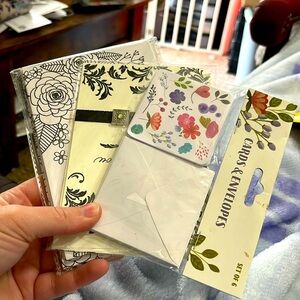 New, Never Been Open, Set of 3 Different Types of Thank You Cards, Stationary